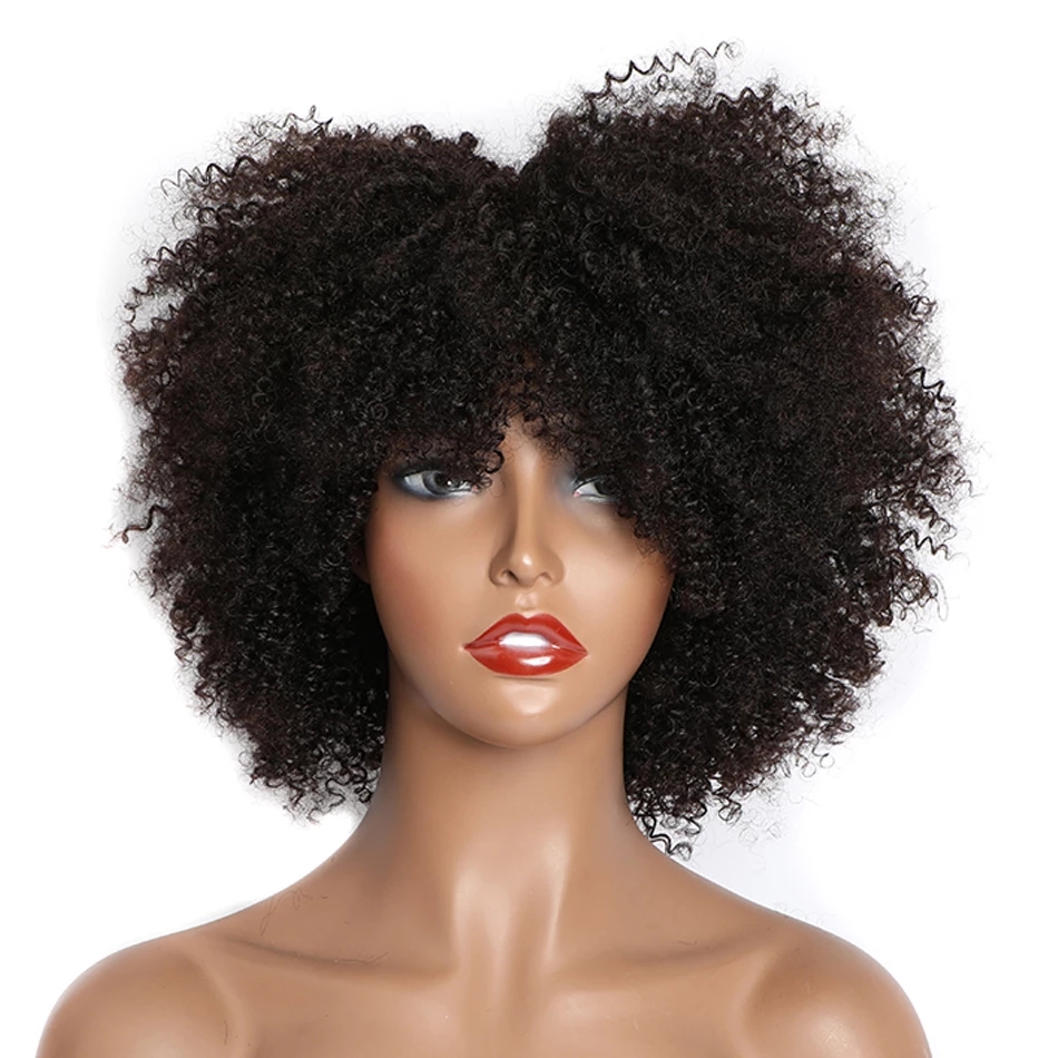 Human Hair Bob Wigs Short Kink - Short Pixie Cut Wig Human Hair Cheap 评论和价格