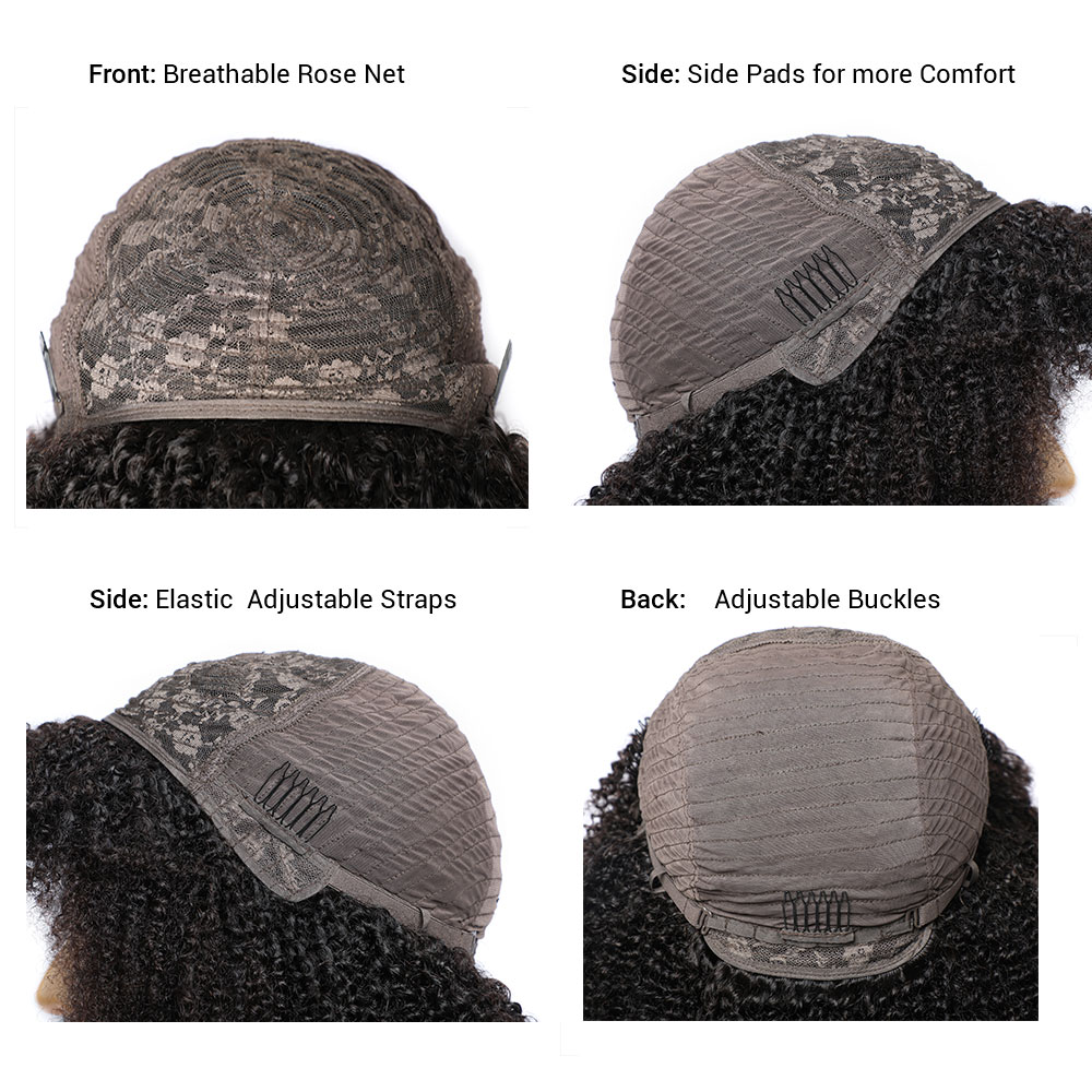 Human Hair Bob Wigs Short Kink - Short Pixie Cut Wig Human Hair Cheap 评论和价格