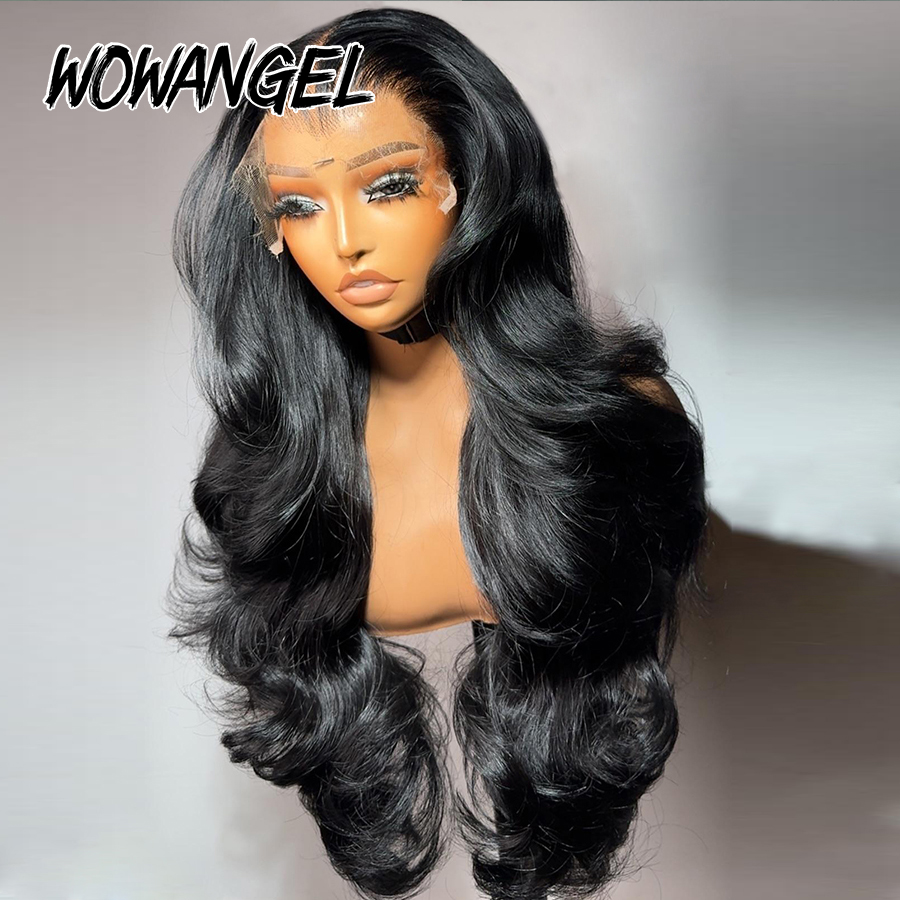 Wow Angel Body Wave Jet Black  - Hd Lace Frontal Wig Human Hair Pre Plucked 评论和价格