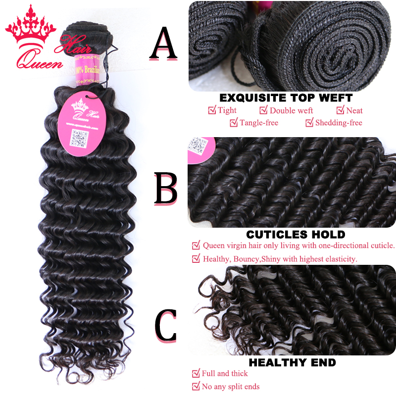 Top Quality Hair Bundles With  - Deep Wave 3 Bundles With Closure 评论和价格