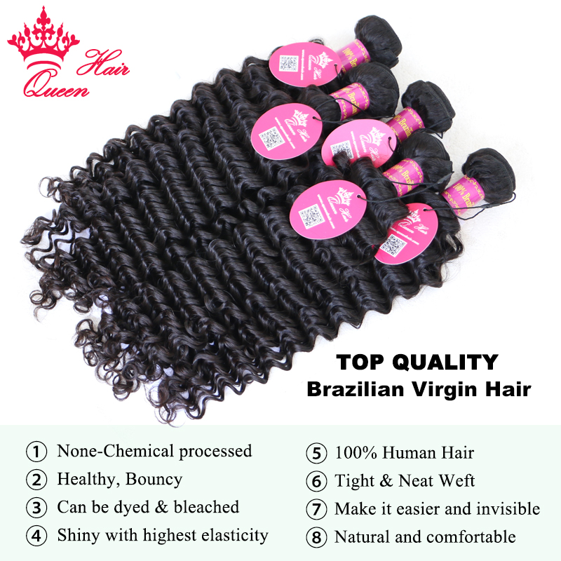 Top Quality Hair Bundles With  - Deep Wave 3 Bundles With Closure 评论和价格