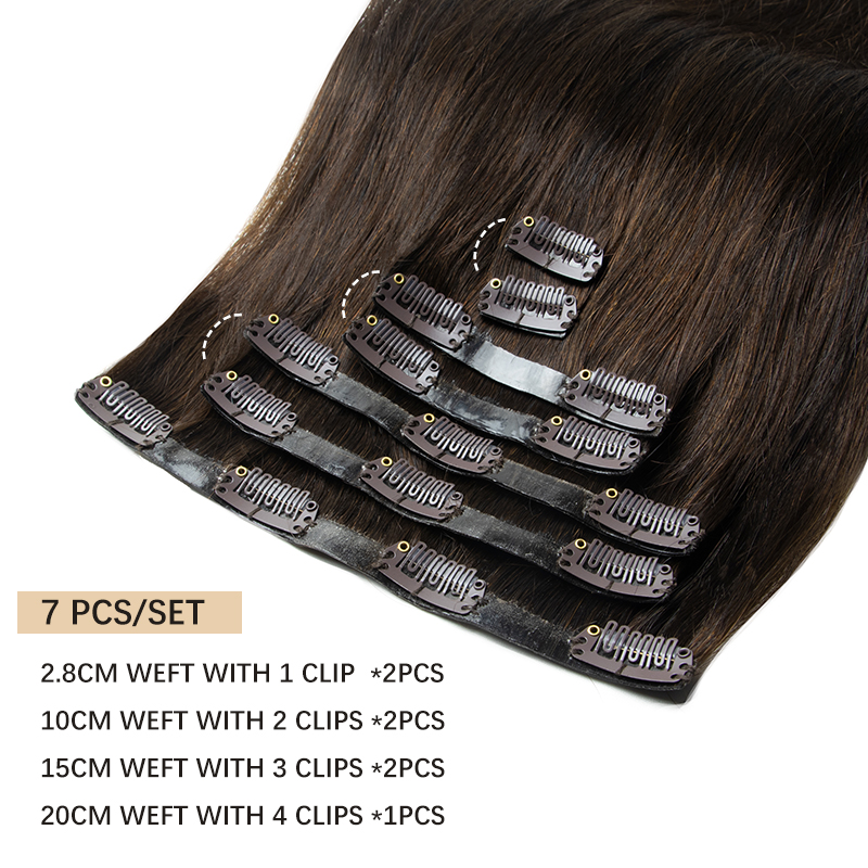 Invisible Thick PU Clip In Hum - Invisible Tape In Extensions Real Hair 评论和价格