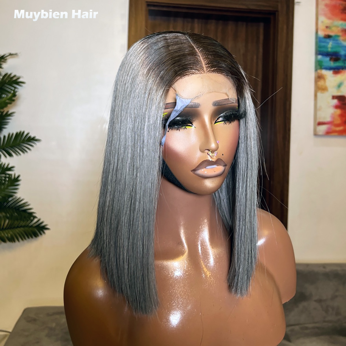Super Double Drawn Bone Straig - Glueless Wear And Go Human Hair Wig 评论和价格