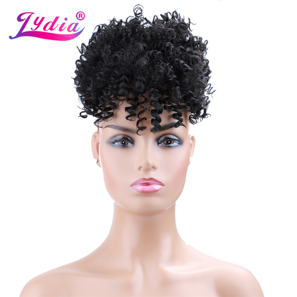 Lydia Drawstring Synthetic Hig - Drawstring Afro Curly Puff Ponytail 评论和价格